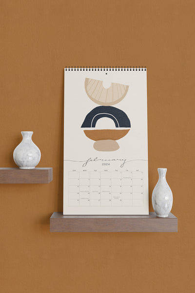 2024 Wall Calendar - Modern Minimalist