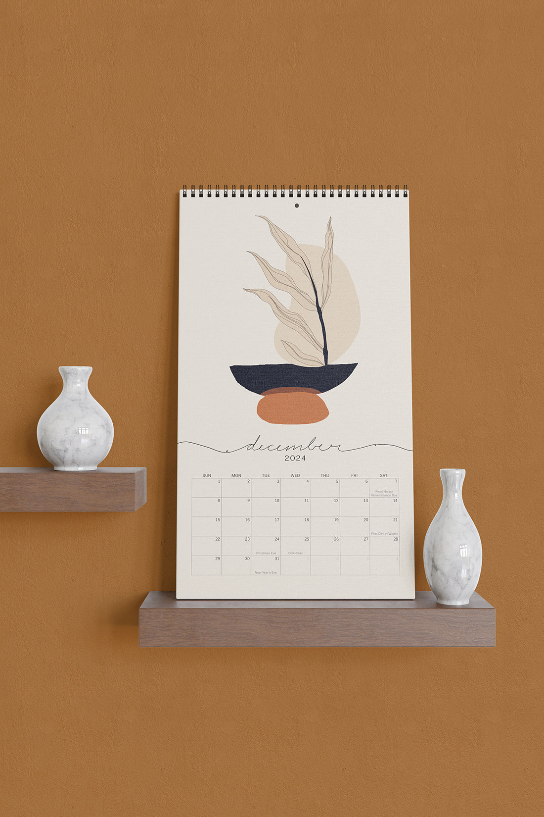 2024 Wall Calendar - Modern Minimalist