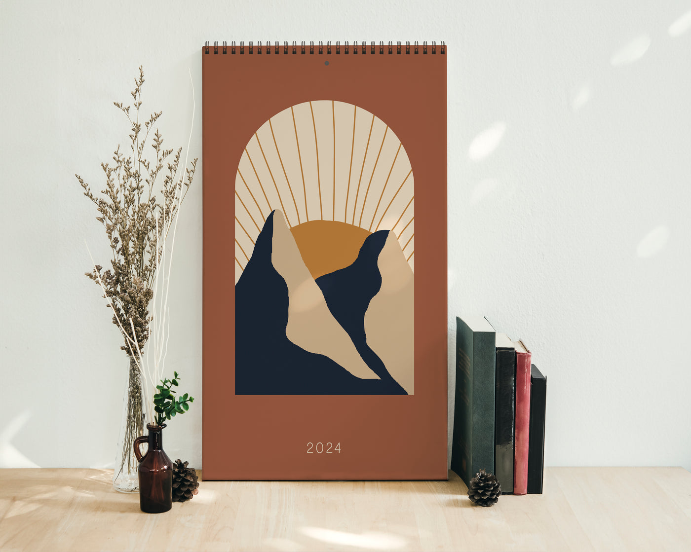 2024 Wall Calendar - Modern Minimalist