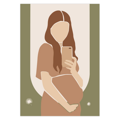 Mothers Day Card, Baby Shower Card
