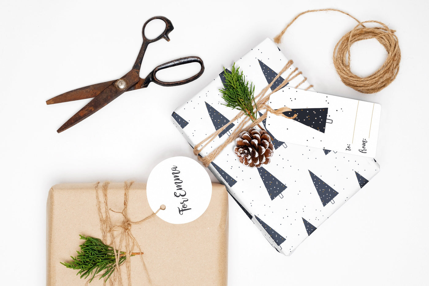 Wrapping paper, Boho holiday pattern, Xmas gift wrap sheets, Secret Santa wrapping paper rolls, Wrapping paper for corporate gifts
