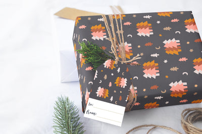 Gift Wrap, Navy Christmas