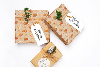 Wrapping Paper - Gift wrap sheets with fun boho pattern design - Holiday wrapping paper your Xmas gifts, Christmas Gifts, Best friend gifts