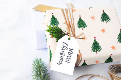 Christmas wrapping paper - Gift wrap sheets with fun boho pattern design - Holiday wrapping paper your Xmas gifts, Gifts, Best friend gifts