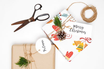 Christmas wrapping paper - Gift wrap sheets with fun boho pattern design - Holiday wrapping paper your Xmas gifts, Gifts, Best friend gifts