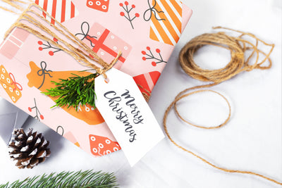Christmas wrapping paper - Gift wrap sheets with fun boho pattern design - Holiday wrapping paper your Xmas gifts, Gifts, Best friend gifts