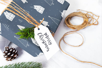 Christmas wrapping paper - Gift wrap sheets with fun boho pattern design - Holiday wrapping paper your Xmas gifts, Gifts, Best friend gifts