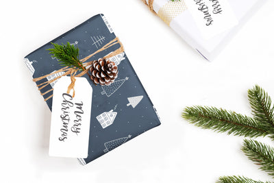Christmas wrapping paper - Gift wrap sheets with fun boho pattern design - Holiday wrapping paper your Xmas gifts, Gifts, Best friend gifts