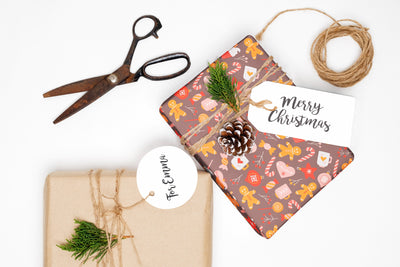 Christmas wrapping paper - Gift wrap sheets with fun boho pattern design - Holiday wrapping paper your Xmas gifts, Gifts, Best friend gifts