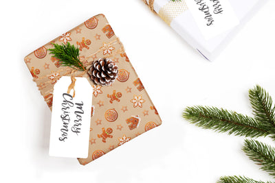 Wrapping Paper - Gift wrap sheets with fun boho pattern design - Holiday wrapping paper your Xmas gifts, Christmas Gifts, Best friend gifts