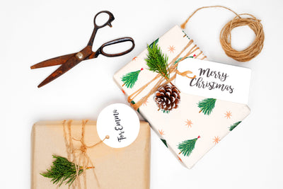Christmas wrapping paper - Gift wrap sheets with fun boho pattern design - Holiday wrapping paper your Xmas gifts, Gifts, Best friend gifts