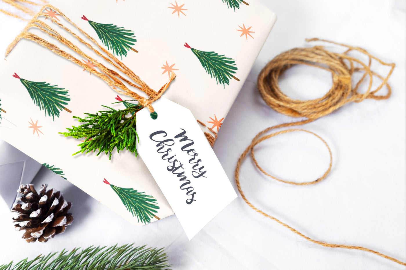 Christmas wrapping paper - Gift wrap sheets with fun boho pattern design - Holiday wrapping paper your Xmas gifts, Gifts, Best friend gifts