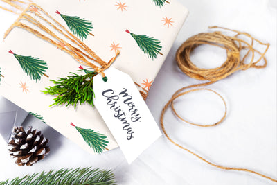 Christmas wrapping paper - Gift wrap sheets with fun boho pattern design - Holiday wrapping paper your Xmas gifts, Gifts, Best friend gifts