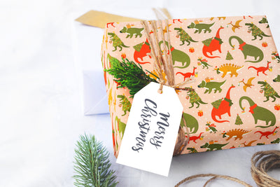 Christmas wrapping paper, Gift wrap sheets with fun boho pattern design, Holiday wrapping paper your Xmas gifts, Gifts, wps0097