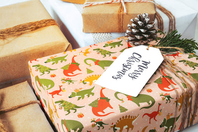 Christmas wrapping paper, Gift wrap sheets with fun boho pattern design, Holiday wrapping paper your Xmas gifts, Gifts, wps0097
