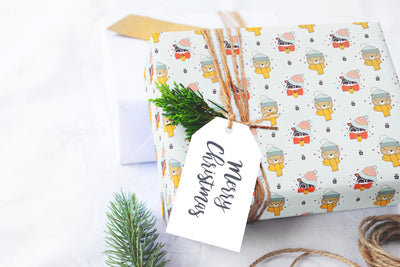 Wrapping Paper, Holiday gift wrap sheets with unique festive design perfect for gift giving, Xmas gifts, Christmas wrapping paper, 