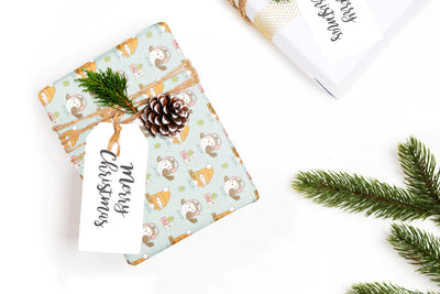 Wrapping Paper, Holiday gift wrap sheets with unique festive design perfect for gift giving, Xmas gifts, Christmas wrapping paper, 