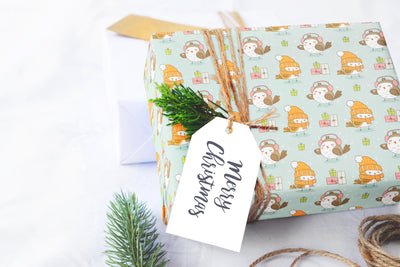 Wrapping Paper, Holiday gift wrap sheets with unique festive design perfect for gift giving, Xmas gifts, Christmas wrapping paper, 