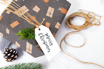 Wrapping Paper, Holiday gift wrap sheets with unique festive design perfect for gift giving, Xmas gifts, Christmas wrapping paper, 