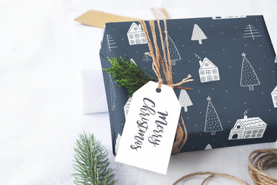 Christmas wrapping paper - Gift wrap sheets with fun boho pattern design - Holiday wrapping paper your Xmas gifts, Gifts, Best friend gifts