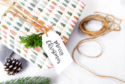 Gift Wrap, Cute Trees