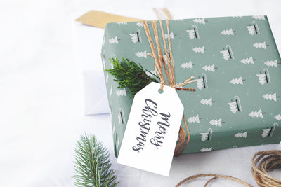 Wrapping paper, Boho holiday pattern, Xmas gift wrap sheets, Christmas wrap, Wrapping paper rolls for corporate gifts, wps0160