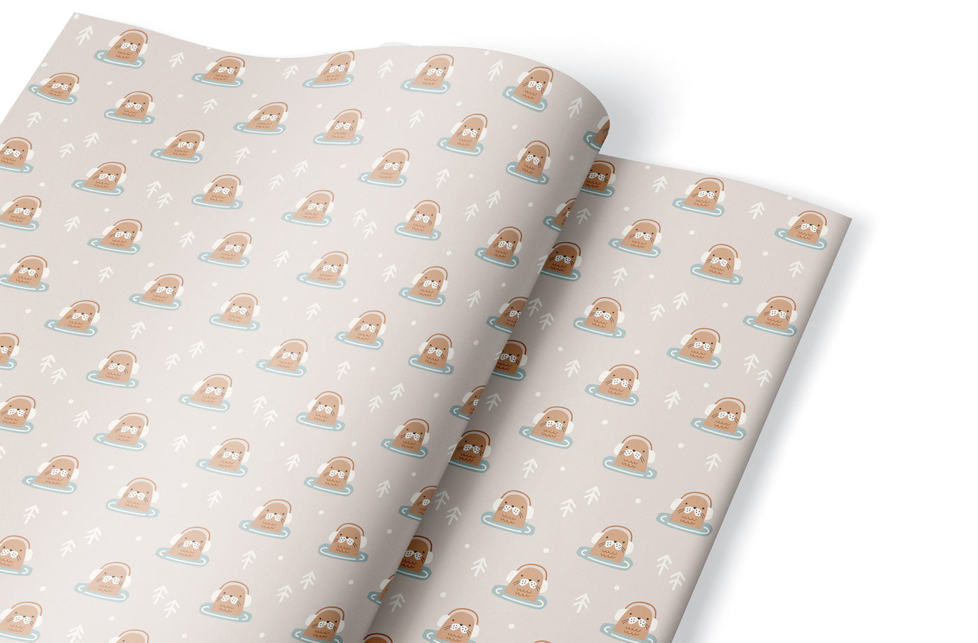 Wrapping paper, Boho holiday pattern, Xmas gift wrap sheets, Seal Christmas wrap, Wrapping paper rolls for corporate gifts, wps0159