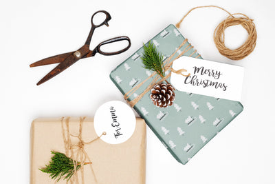 Wrapping paper, Boho holiday pattern, Xmas gift wrap sheets, Christmas wrap, Wrapping paper rolls for corporate gifts, wps0160
