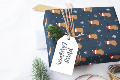 Christmas wrapping paper, Gift wrap sheets with fun boho pattern design, Holiday wrapping paper Xmas gifts, Gifts, Best friend gift, wps0154