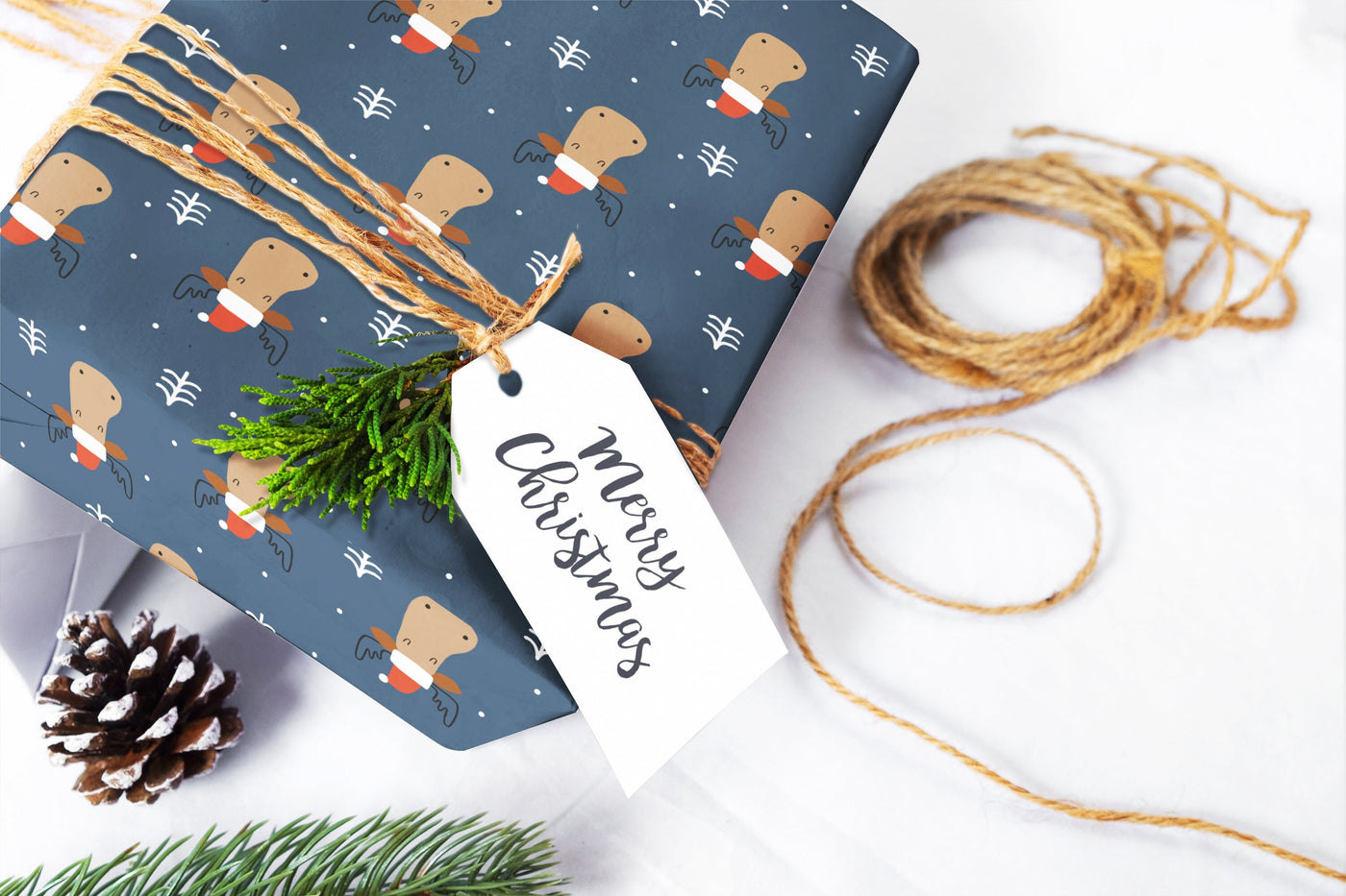Christmas wrapping paper, Gift wrap sheets with fun boho pattern design, Holiday wrapping paper Xmas gifts, Gifts, Best friend gift, wps0154