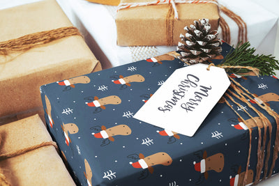 Christmas wrapping paper, Gift wrap sheets with fun boho pattern design, Holiday wrapping paper Xmas gifts, Gifts, Best friend gift, wps0154