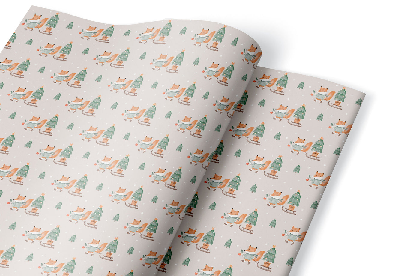 Christmas wrapping paper, Gift wrap sheets with fun boho pattern design, Holiday wrapping paper Xmas gifts, Gifts, Secret Santa, wps0179