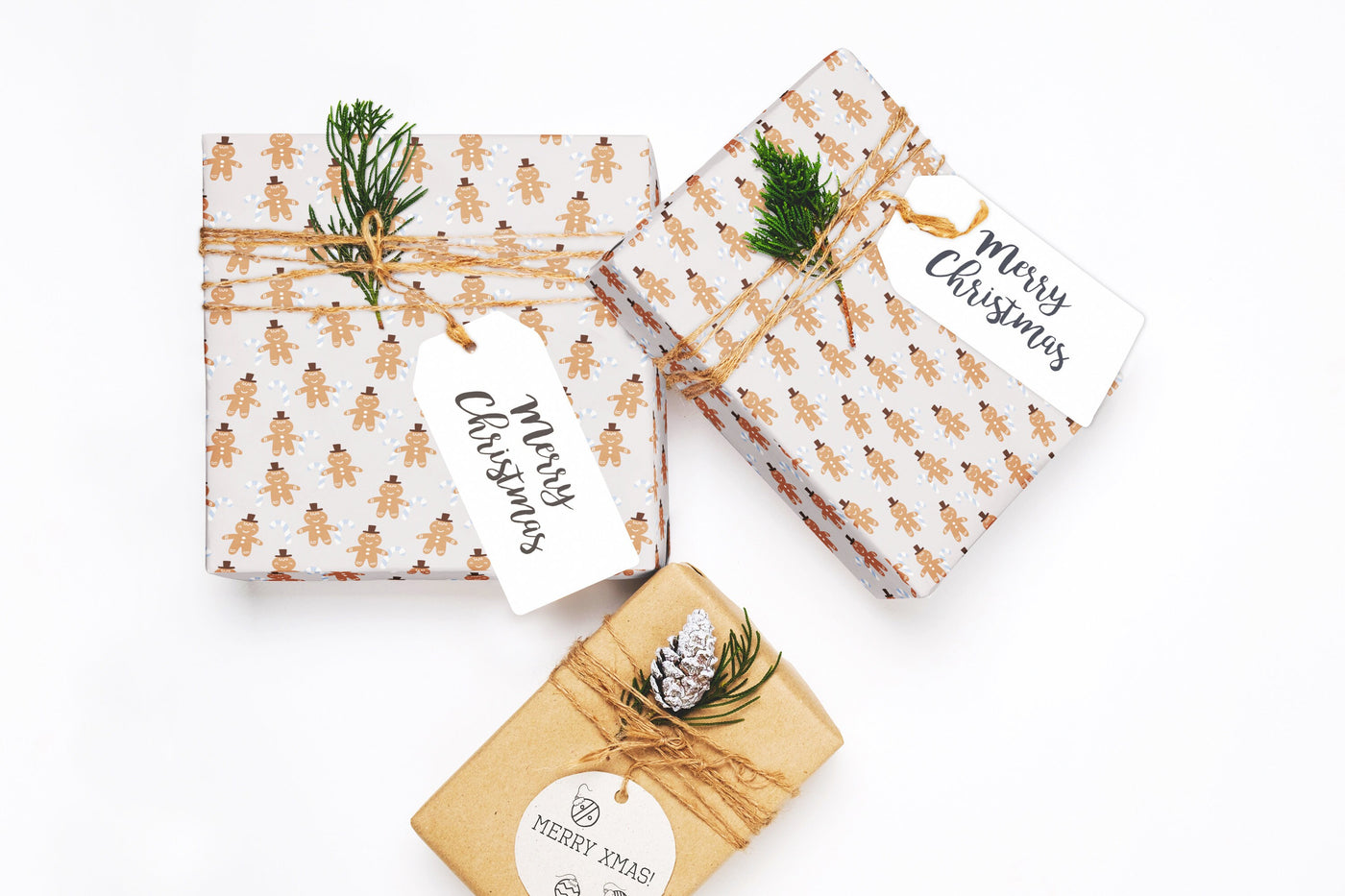 Christmas wrapping paper, Gift wrap sheets with fun boho pattern design, Holiday wrapping paper Xmas gifts, Gifts, Secret Santa, wps0180