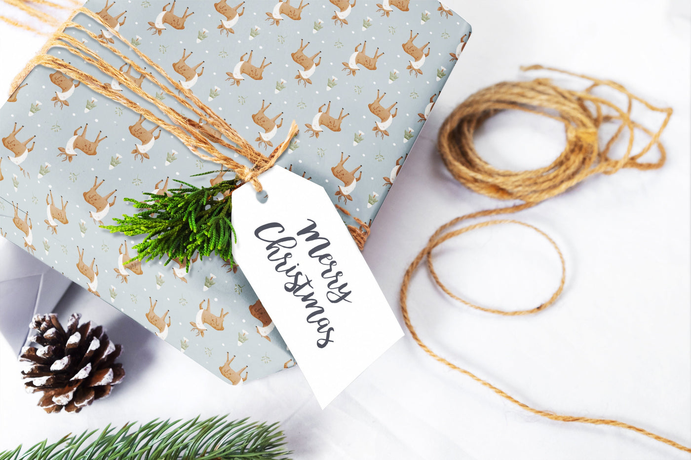 Christmas wrapping paper, Gift wrap sheets with fun boho pattern design, Holiday wrapping paper Xmas gifts, Gifts, Secret Santa, wps0187