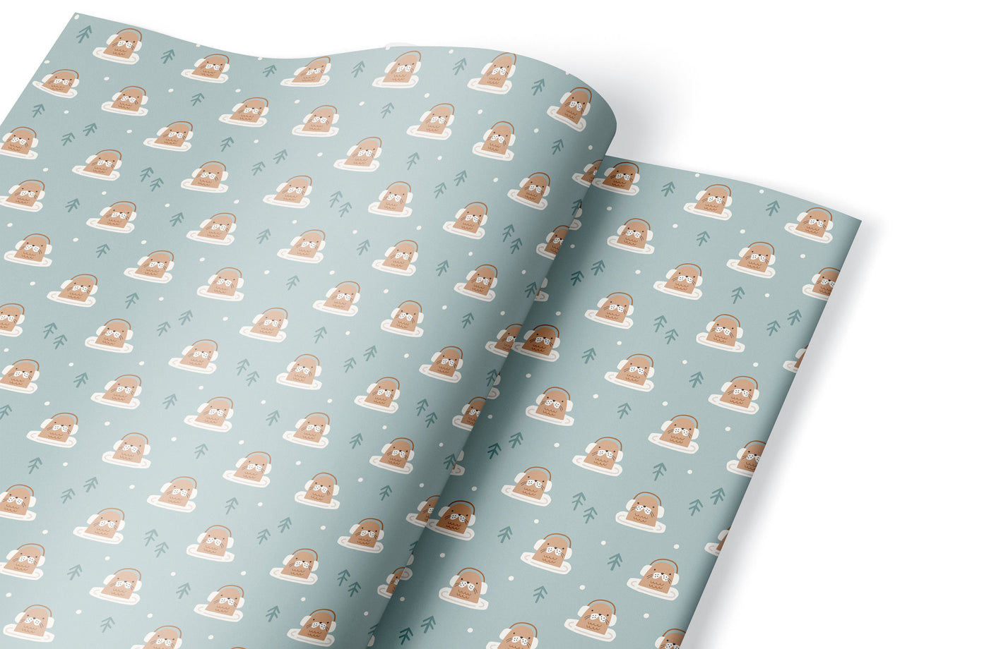 Christmas wrapping paper, Gift wrap sheets with fun boho pattern design, Holiday wrapping paper Xmas gifts, Gifts, Secret Santa, wps0166