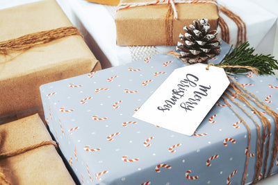 Christmas wrapping paper, Gift wrap sheets with fun boho pattern design, Holiday wrapping paper Xmas gifts, Gifts, Secret Santa, wps0182