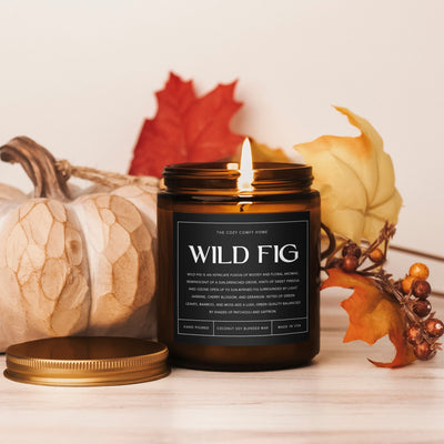 Wild Fig hand poured candle, Scented Candle, 4 oz and 9 oz Coconut soy wax candle, Vegan candle, Gift for her, Gift For mom, Gift for Sister