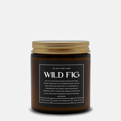 Wild Fig hand poured candle, Scented Candle, 4 oz and 9 oz Coconut soy wax candle, Vegan candle, Gift for her, Gift For mom, Gift for Sister