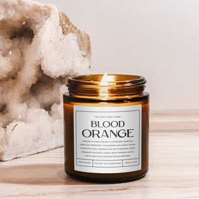 Blood orange hand poured candle, Scented Candle, Coconut soy wax candle, Vegan candle, Gift for her, Gift For mom, Gift for Sister