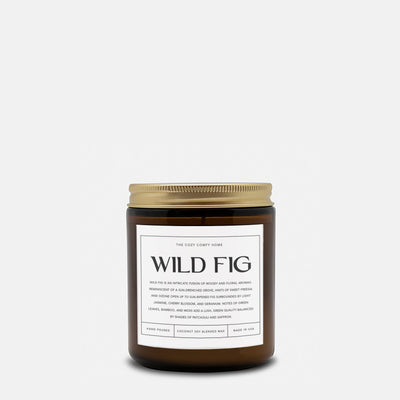 Wild Fig hand poured candle, Scented Candle, 4 oz and 9 oz Coconut soy wax candle, Vegan candle, Gift for her, Gift For mom, Gift for Sister